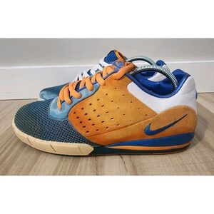 NIKE SB ZOOM TRE AD SNEAKERS MENS SIZE 12 ORANGE BLUE 2008 SKATEBOARD SHOES READ